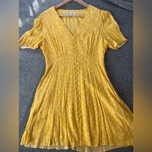 Forever New - Bright Sunny Floral Button-Down Style Short Dress - U.S. size 10